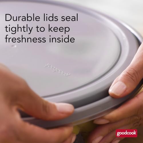 GoodCook EveryWare Extra Large 12 inch Round Container 2 pack, BPA Free