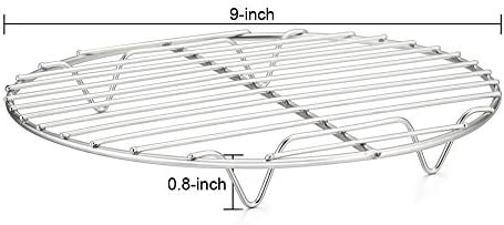 TeamFar Round Cooling Rack Set of 4, 9 Inch Round Wire Rack