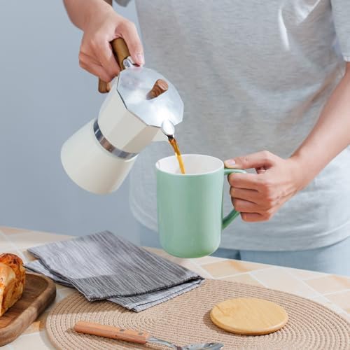 CEEFU 16oz Porcelain Tea Mug with Infuser, Lid and Coaster