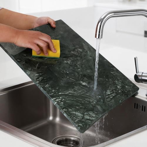 Marble Cutting Board for Kitchen 20×16 Inch green