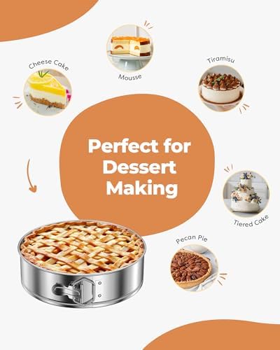 Kootek Cake Pan, Springform Pan with Removable Bottom, 9 Inch, Round