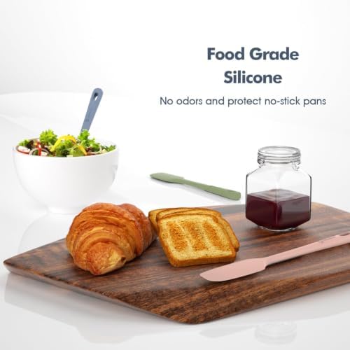 ChefAide 3 Pieces Silicone Spatulas Set, Heat Resistant Rubber Spatula