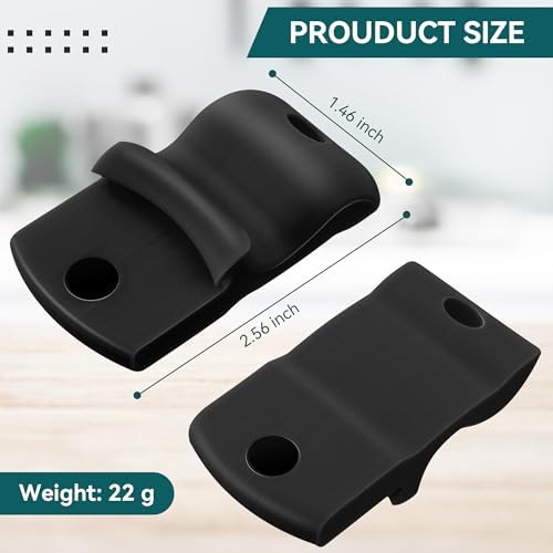 2 Pack Canning Jar Opener with Magnets, Mason Jar Opener For Canning Lids, Regular and Wide Mouth Lids, Powerful Magnet for Easy Refrigerator Storage, Releases Vacuum Seal– Patent Pending(Black)