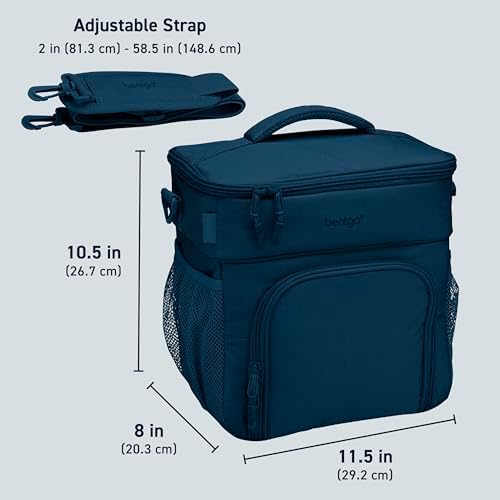 Bentgo Prep Deluxe Insulated Meal Prep Lunch Bag for Adults, Holds 5 Meals