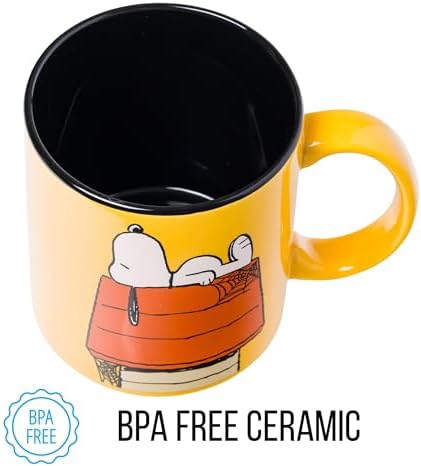 Silver Buffalo Peanuts Halloween Snoopy Trick or Treat, Ceramic Mug, 20oz