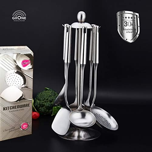 Cooking Utensils Set,6 PCS with Utensils Holder,304 Stainless Steel