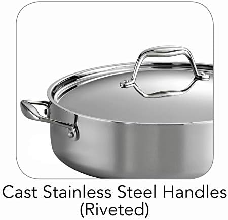 Tramontina Signature Tri-Ply Clad Stainless Steel 6-Quart Saute Pan