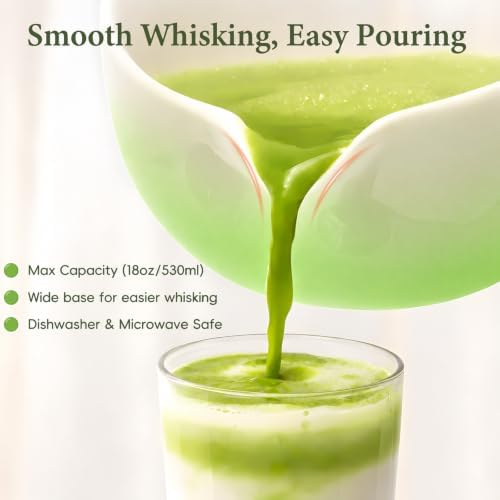 Matcha Whisk Set with Ceramic Bowl & Bamboo Chasen