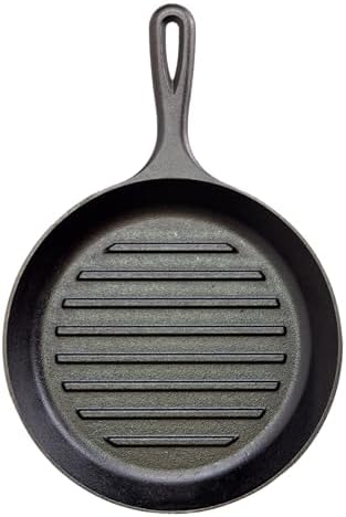 Lodge Seasoned Cast Iron 9 Inch Grill Pan