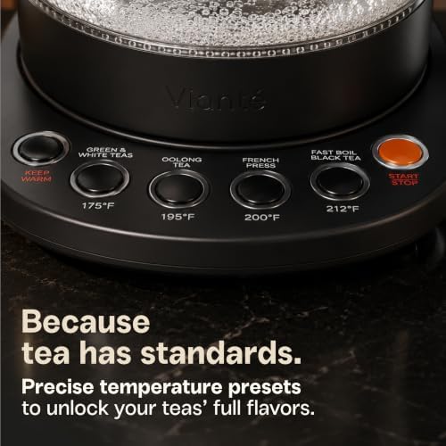 Viante Luxury Tea Set, Electric Kettle With Infuser, Gift for Tea Lovers