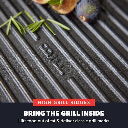 GreenPan x Bobby Flay 11" Pre-Seasoned Cast Iron Square Grill Pan