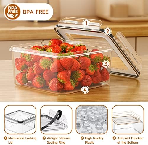 KEMETHY Large 40 Piece Food Storage Containers with Airtight Lids, BPA-free