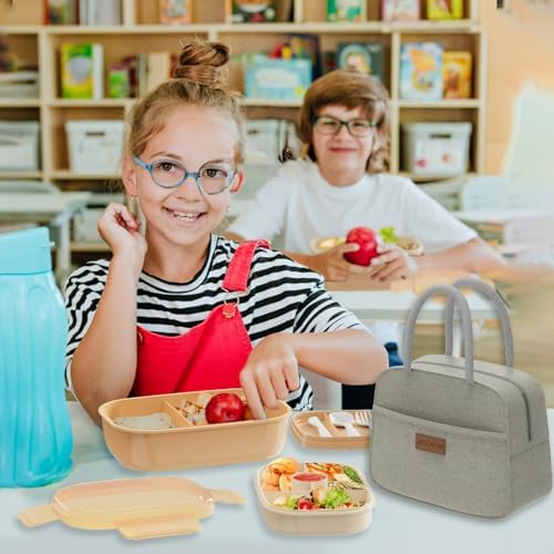 JBGOYON Leakproof Bento Box & Insulated Lunch Bag Set for School & Work
