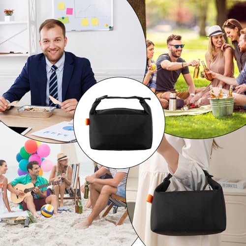 YUDANSI Large Capacity Lunch Bags for Men Women- Reusable Insulated Leakproof Lunch Box Tote Bag, Cool Bags for Adults,Thermal Cooler Bag for Work Picnic Travel -11L (Black)