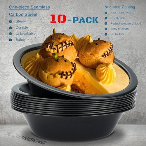 5 Inch Mini Pie Tin, 10-Pack Small Pie Pans