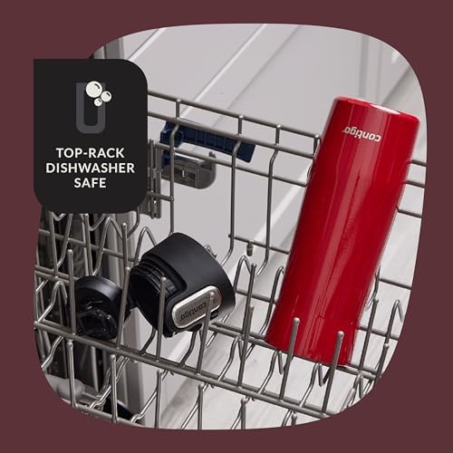 Contigo AUTOSEAL West Loop Vacuum-Insulated Stainless Steel Travel Mug with Easy-Clean Lid 20 oz 2 pack Goji Berry Frosted Pearl Frosted Pearl