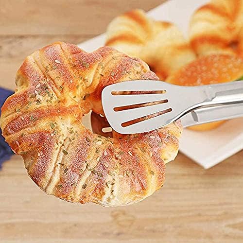 Serving Tongs Kitchen Tongs,Buffet Tongs, Stainless Steel Food Tong Serving Tong,small tongs 6 Pack (9 Inch)