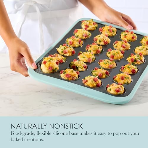 Chicago Metallic Silicone Mini Muffin Pan 24 Cup - 10 Inch