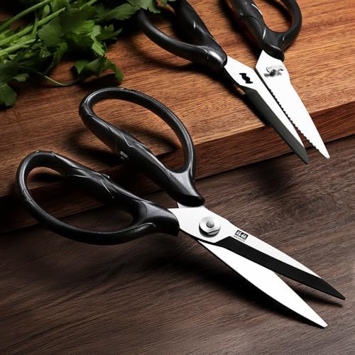 SHAN ZU 8.4" Heavy Duty Kitchen Scissors - All Purpose Japanese Shears