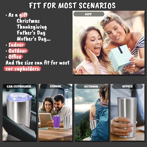 20 oz Tumbler Insulated Tumblers Stainless Steel Coffee Mug,SS 1PCS