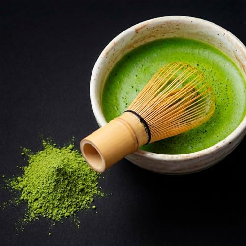 Bamboo Matcha Whisk Set (Chasen) – Traditional Bamboo Whisk for Matcha Tea Ceremony – Handcrafted 100-Prong Chasen for Smooth, Creamy Foam – Authentic Tools & Accessories