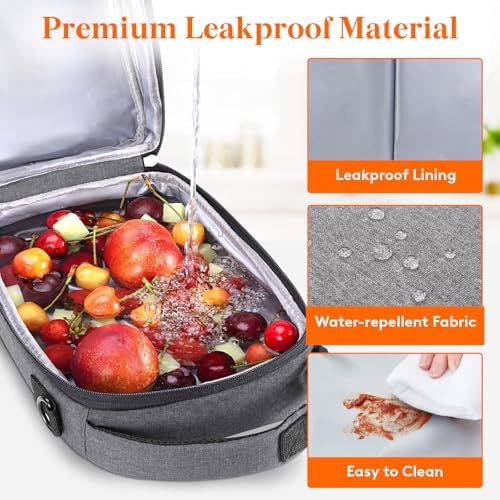 Lifewit Expandable Lunch Box for Men, Insulated Lunch Bag