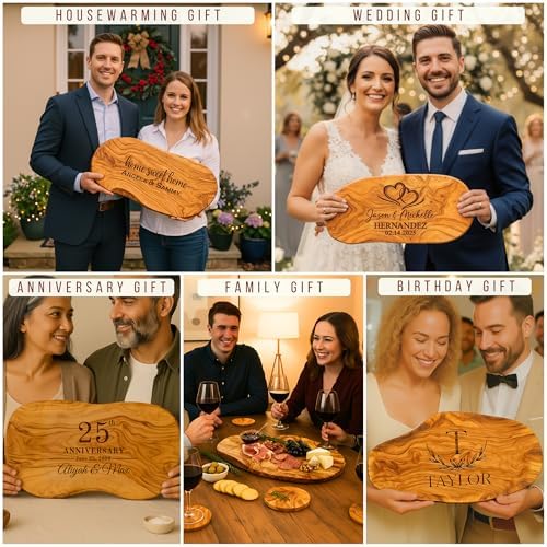 Personalized Grill Cutting Board for Men, Him - Custom Boards for BBQ & Grilling Master, Unique Gift for Dad, Husband, Grillfather, Grandpa, Uncle, Brother, Boyfriend, Papa, Father’s Day Gifts