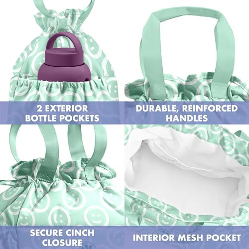 Fit & Fresh Cromwell Cinch Insulated Lunch Bag for Women w/Containers