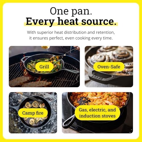 Lodge Reversible Cast Iron Grill/Griddle Pan, 16.75 x 9.5 Inches