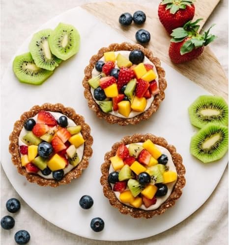 4 Inch Mini Quiche Pans Gold 6 Pack. Egg Tart Molds w/Removable Bottom, Non-Stick Coating, Rugged Carbon Steel for Small Tart Quiche Pie Making. Gift for Women Christmas Thanksgiving Festival