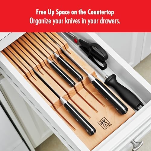 Zwilling 12-Slot In Drawer Knife Block, Beechwood