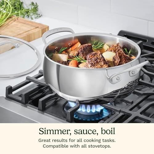 Cuisinart PureClad™ Triple Ply Stainless Steel 4.5 Qt. Dutch Oven w/Cover, PCT3545-24