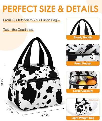 Lunch Bag, Small Insulated Lunch Box for Women