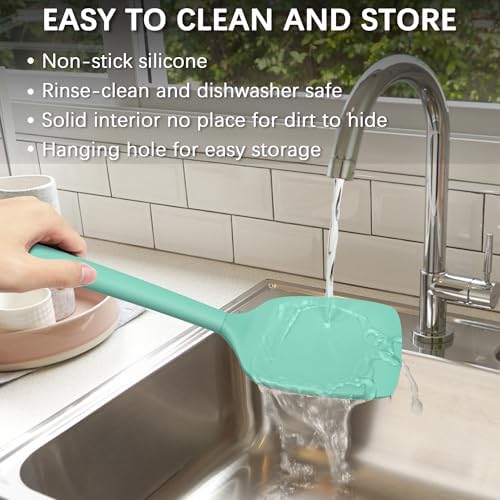 Coukre 2 Pack Silicone Spatula Set,High Heat Resistant, BPA-Free