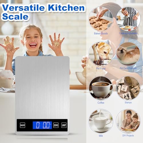 Food Scale, Digital Kitchen Scale for Kitchen 1g Precision, 22lb