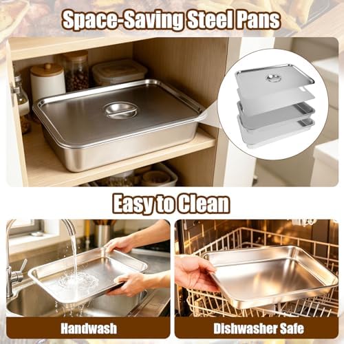 20 Inch Stainless Steel Grill Carry System Tray Set