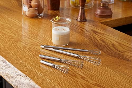 American Metalcraft SBW7 Utensil, Stainless Steel, Square Bar Whisk, 7" L (Pack of 2)