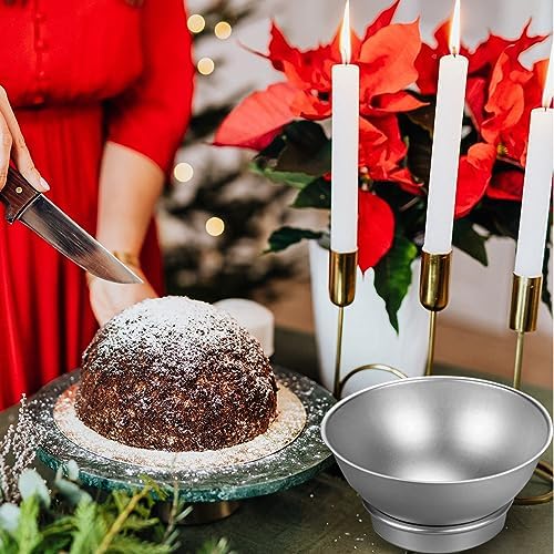 7 Inch Aluminum Hemisphere Cake Pan, White, Novelty