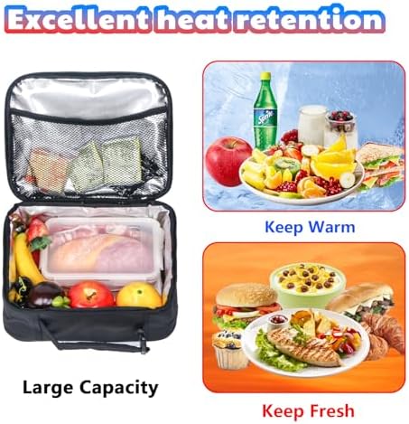 Hap Tim Insulated Lunch Bag for Boys, Reusable Lunch Box for Women & Men, Lunchbox for Girls, Portable Lunchbag(18654-YX)