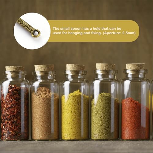 6 Pack Tiny Small Mini Spoons 4.3" Metal Medicine Shovel