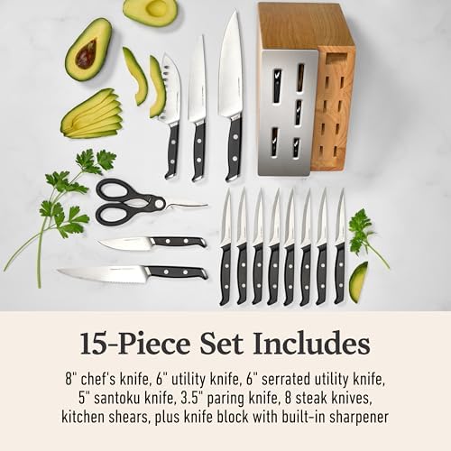 Premier by Calphalon® 15-Piece Knife Set with SharpIN™ Edgetech