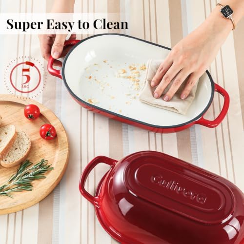 5-Quart Oval Dutch Oven for Bread Baking