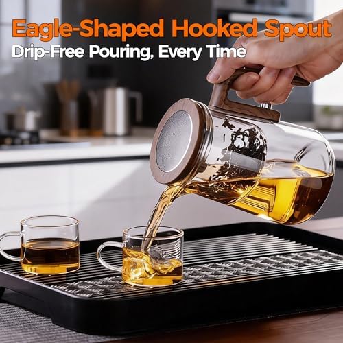 Enchanted Tea Pot with Tea Infuser, Loose Leaf Tea Steeper, 27 oz