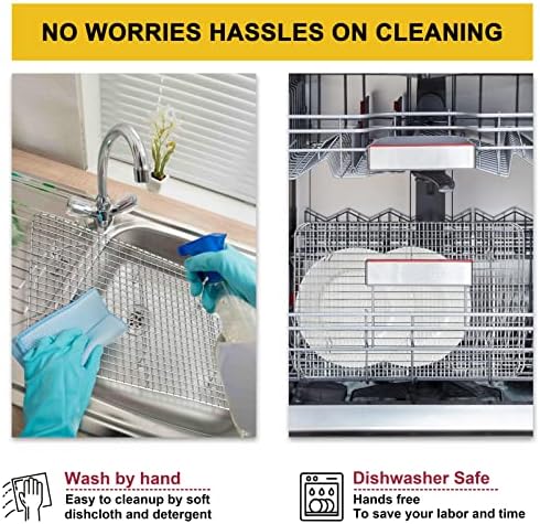 P&P CHEF 9.75 Inch Stainless Steel Cooling Baking Rack Set of 2
