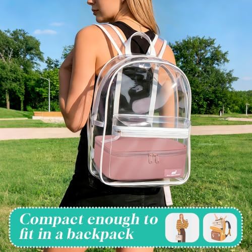 NOL Natural Organic Lifestyle Insulated Lunch Bag for Adults –Compact Cooler Lunch Box with Food-Grade Lining, Waterproof Lunch Bag for Work, Travel | Portable Thermal Meal Tote with Handle,Dark pink