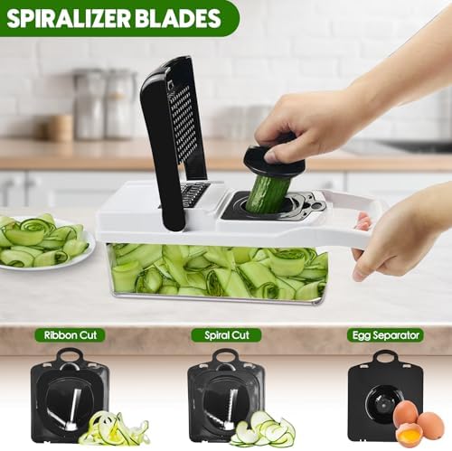 Multi 23-in-1 Pro Vegetable Chopper & Mandoline Slicer, 10 Blade-in-1