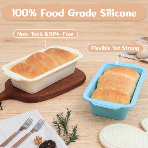 1 pc Silicone Bread Loaf Pans for Homemade Bread with Metal Frame