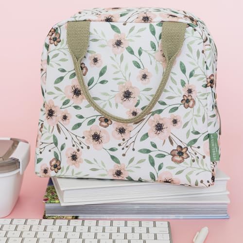 Steel Mill & Co. Insulated Lunch Tote Bag for Women, Woodland Floral