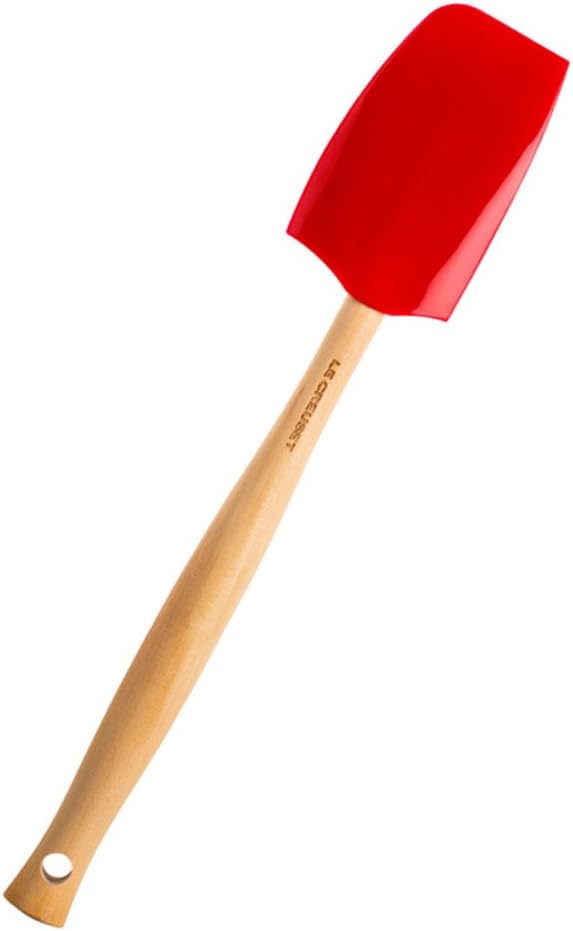 Le Creuset Silicone Craft Series Medium Spatula, 11 1/8" x 2 1/4", Cerise