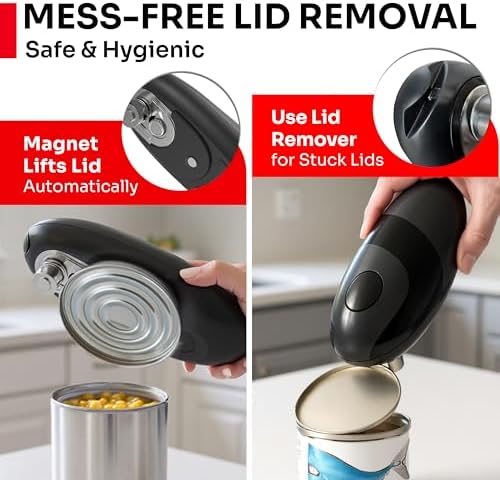 MUELLER HOME SmoothEdge Auto Electric Can Opener, Black